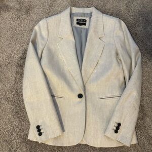 J. Crew parke blazer stretch linen blend flax ivory